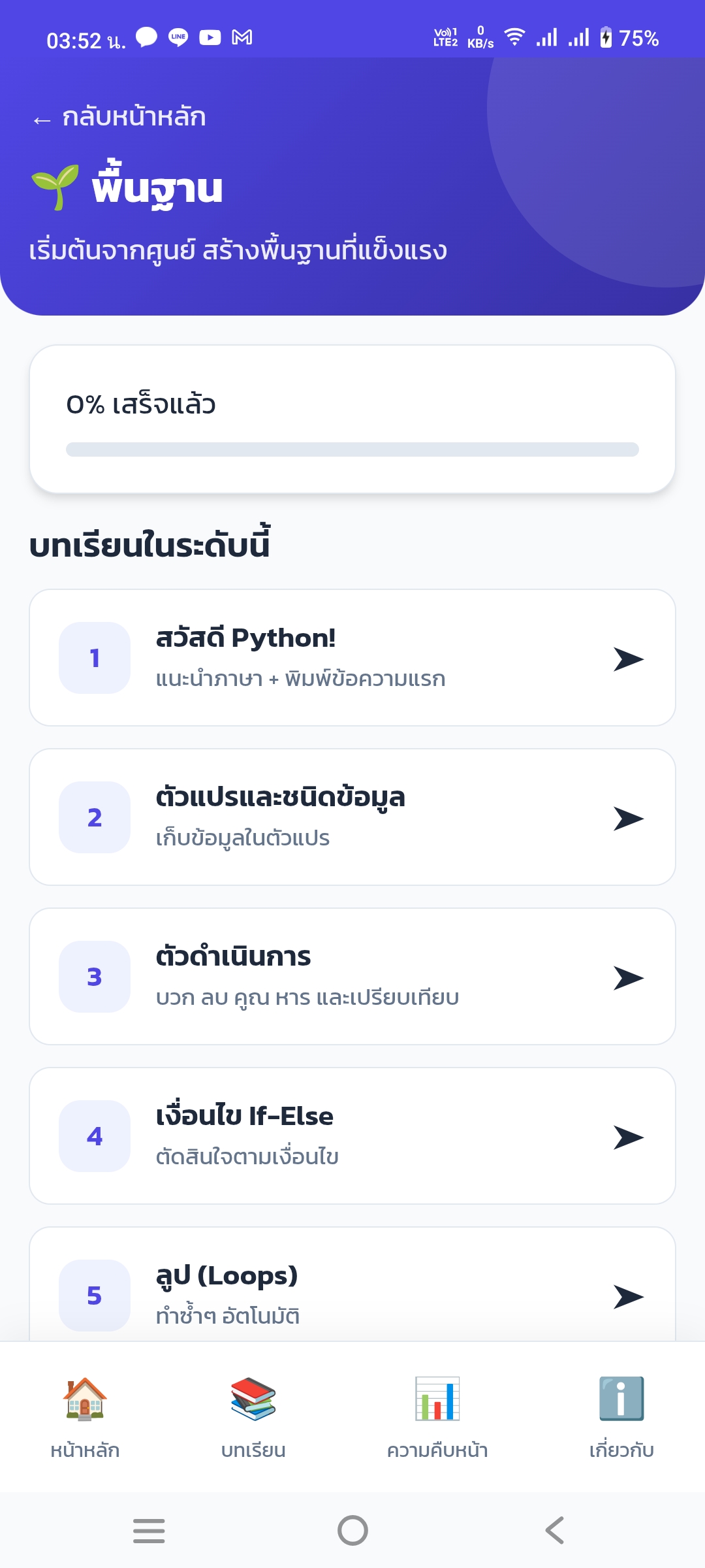PyLearn เรียนภาษาไพธอน screenshot 2